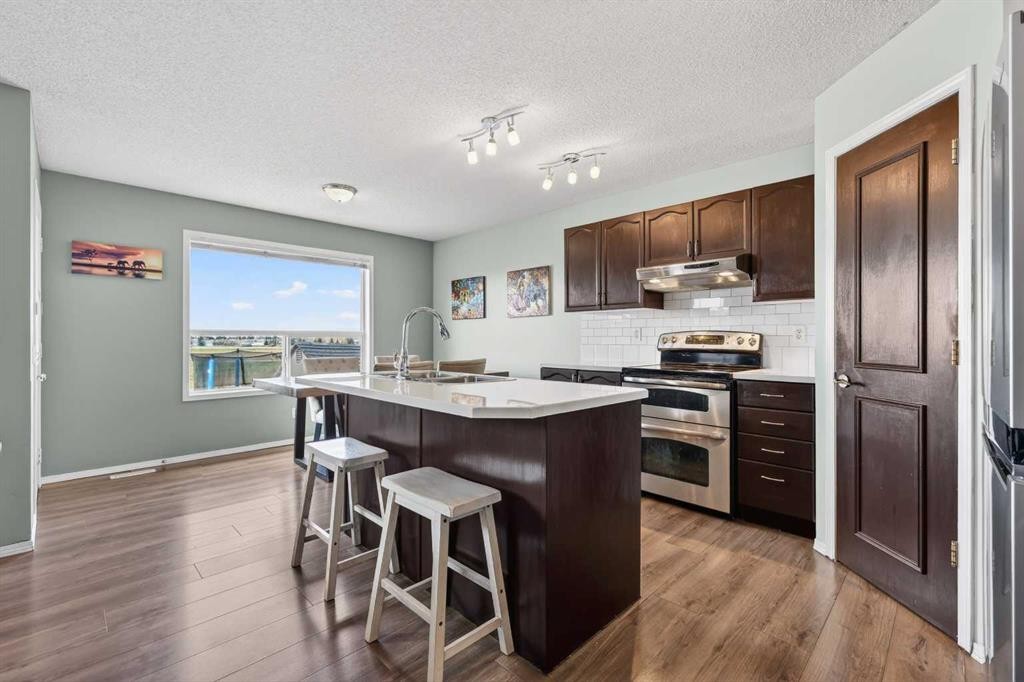 112 Chaparral Circle Se, Calgary, AB - Indoor Photo Showing Kitchen With Stainless Steel Kitchen With Upgraded Kitchen