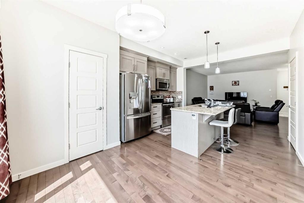 102 Saddlelake Terrace Ne, Calgary, AB - Indoor Photo Showing Kitchen With Stainless Steel Kitchen With Upgraded Kitchen