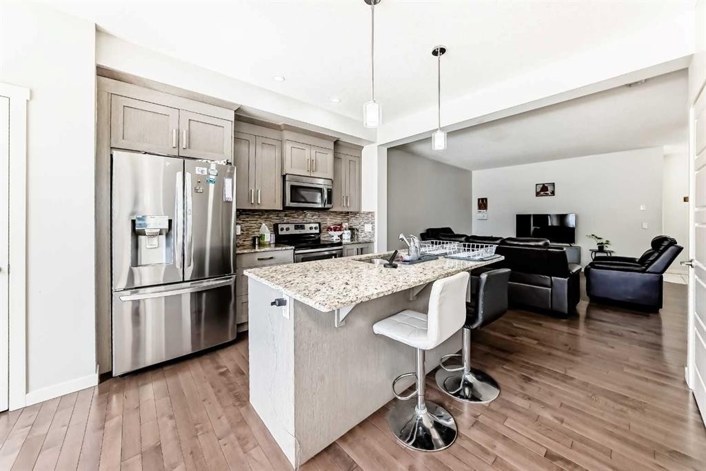 102 Saddlelake Terrace Ne, Calgary, AB - Indoor Photo Showing Kitchen With Stainless Steel Kitchen With Upgraded Kitchen