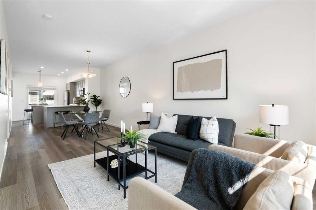 505 Copperstone Manor Se, Calgary, AB - Indoor Photo Showing Living Room