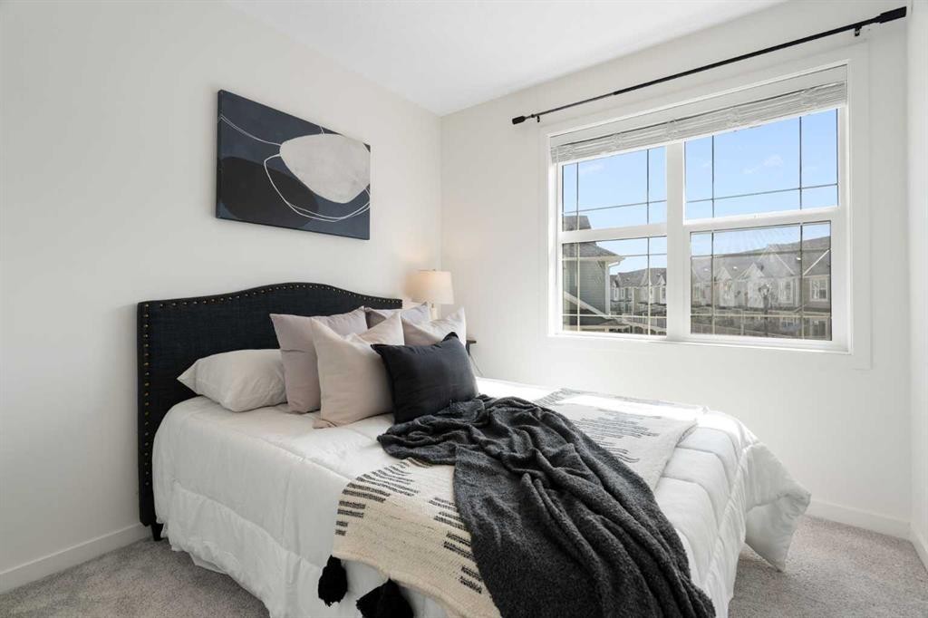 505 Copperstone Manor Se, Calgary, AB - Indoor Photo Showing Bedroom