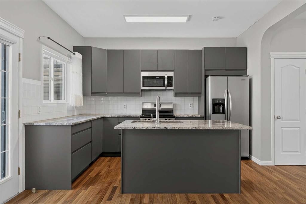 36 Chaparral Drive, Calgary, AB - Indoor Photo Showing Kitchen With Upgraded Kitchen
