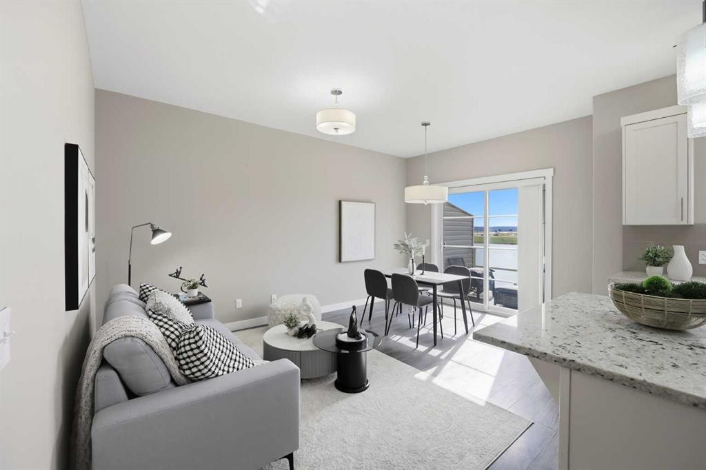 556 Redstone View Ne, Calgary, AB - Indoor Photo Showing Living Room