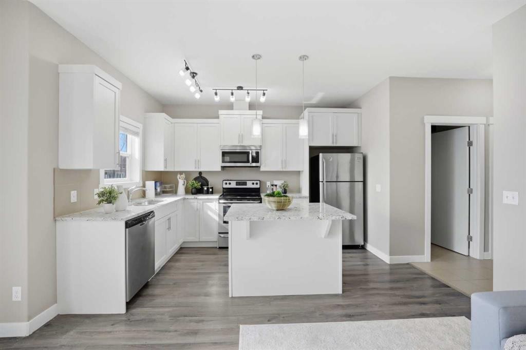556 Redstone View Ne, Calgary, AB - Indoor Photo Showing Kitchen With Stainless Steel Kitchen With Upgraded Kitchen