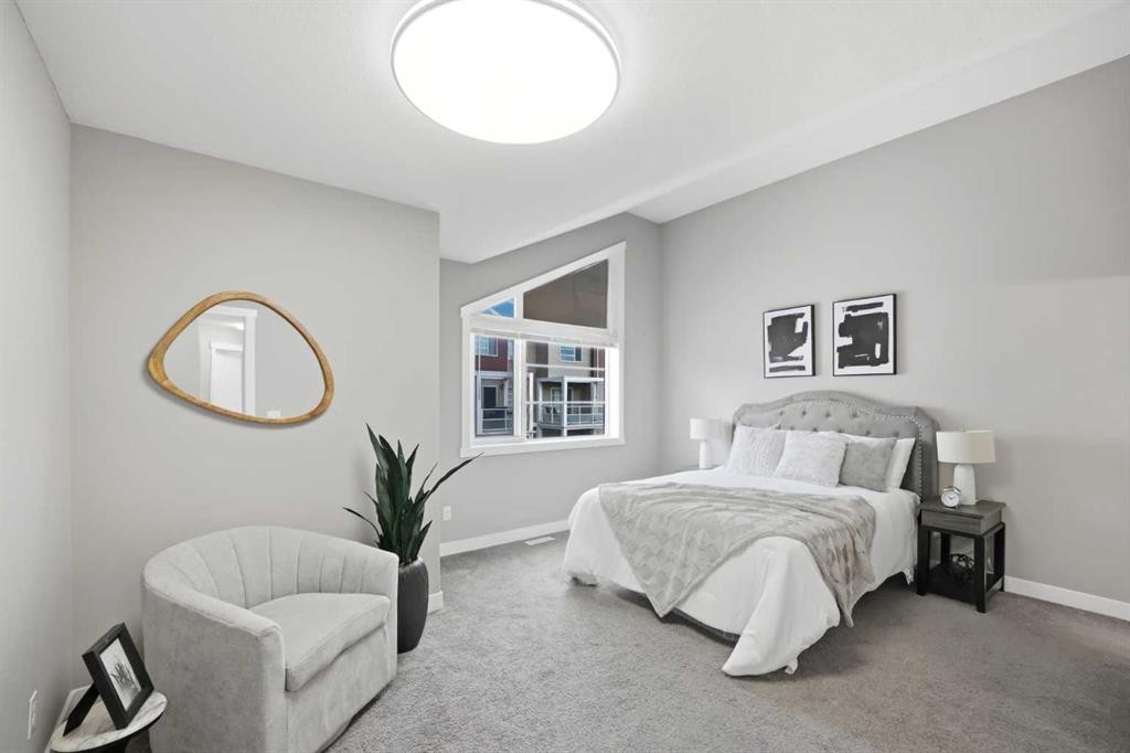 556 Redstone View Ne, Calgary, AB - Indoor Photo Showing Bedroom