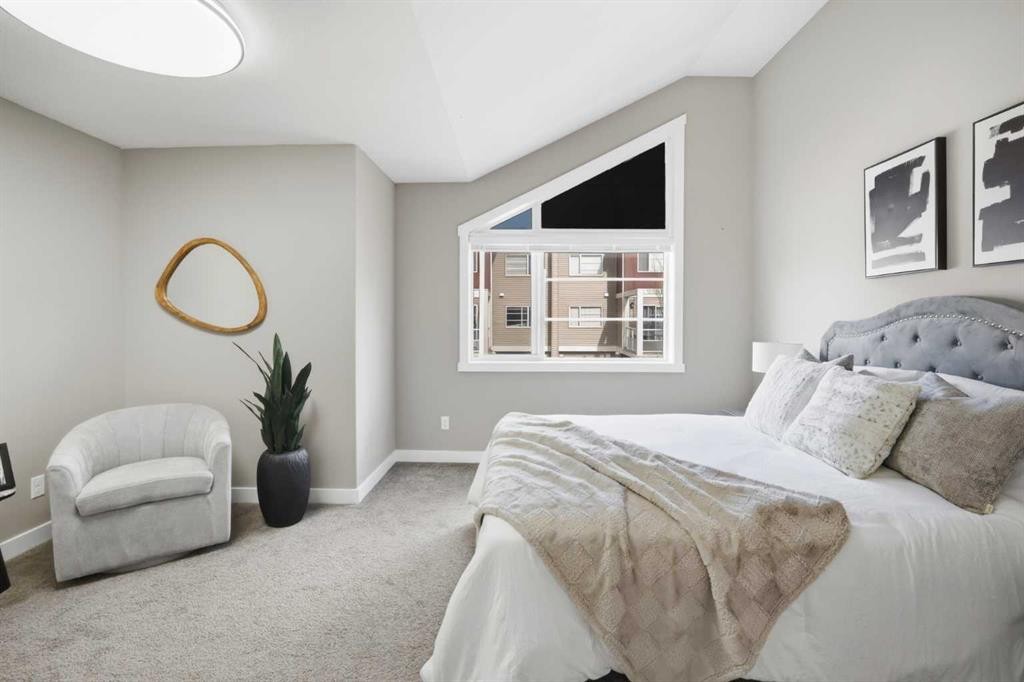 556 Redstone View Ne, Calgary, AB - Indoor Photo Showing Bedroom