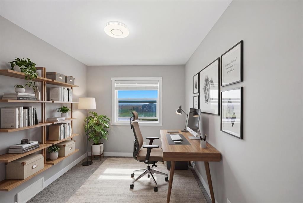 556 Redstone View Ne, Calgary, AB - Indoor Photo Showing Office