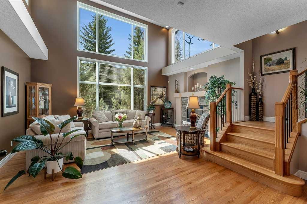 101 Valley Creek Place Nw, Calgary, AB - Indoor Photo Showing Other Room With Fireplace