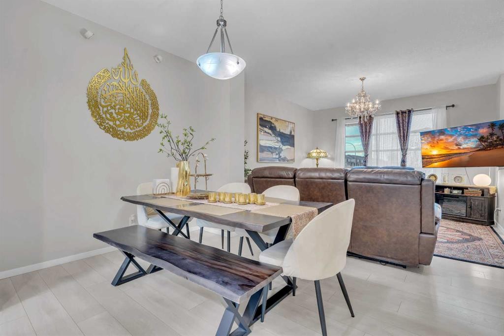 165 Savanna Street Ne, Calgary, AB - Indoor Photo Showing Dining Room