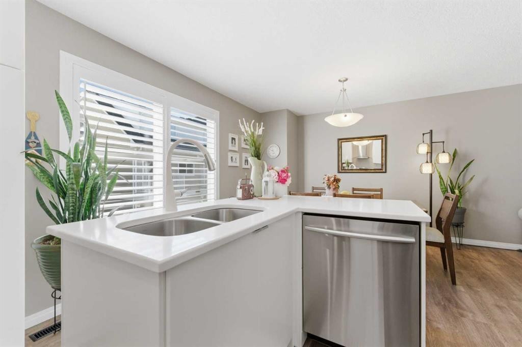 159 Mckenzie Towne Gate Se, Calgary, AB - Indoor Photo Showing Kitchen With Double Sink