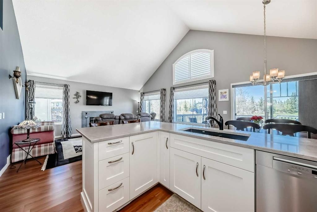 255 Copperfield Manor Se, Calgary, AB - Indoor Photo Showing Kitchen With Double Sink With Upgraded Kitchen