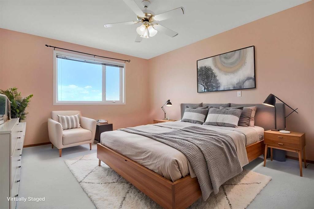 78 Hamptons Link Nw, Calgary, AB - Indoor Photo Showing Bedroom