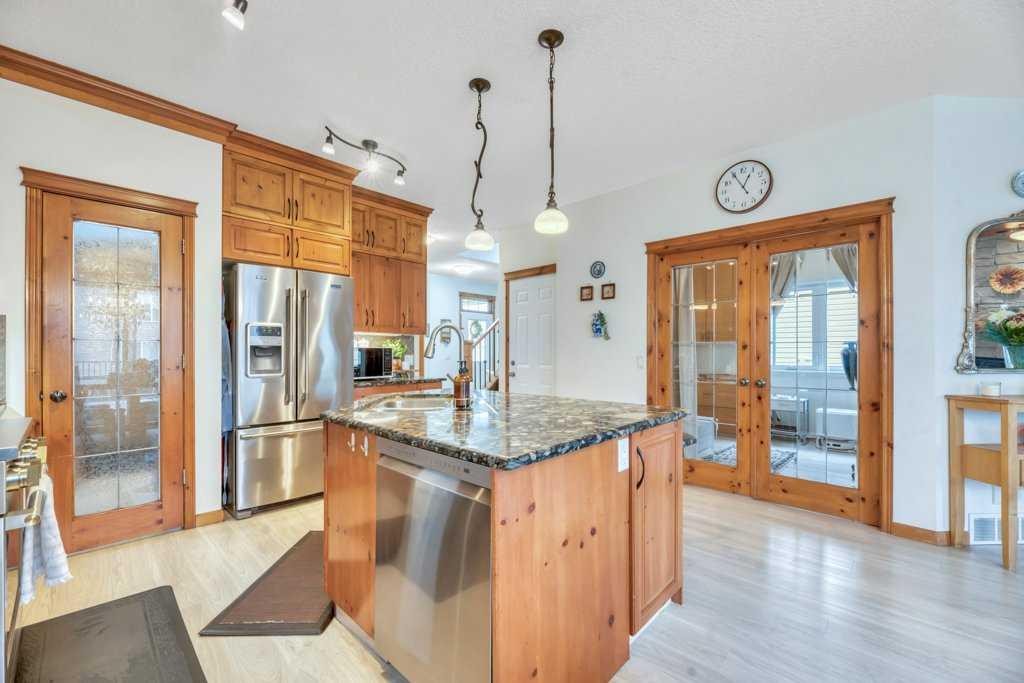 22 Kincora Heights Nw, Calgary, AB - Indoor Photo Showing Kitchen With Stainless Steel Kitchen With Upgraded Kitchen