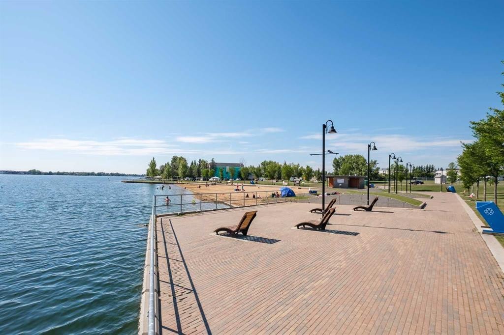 109 Dawson Drive, Chestermere, AB - Outdoor With Body Of Water With View