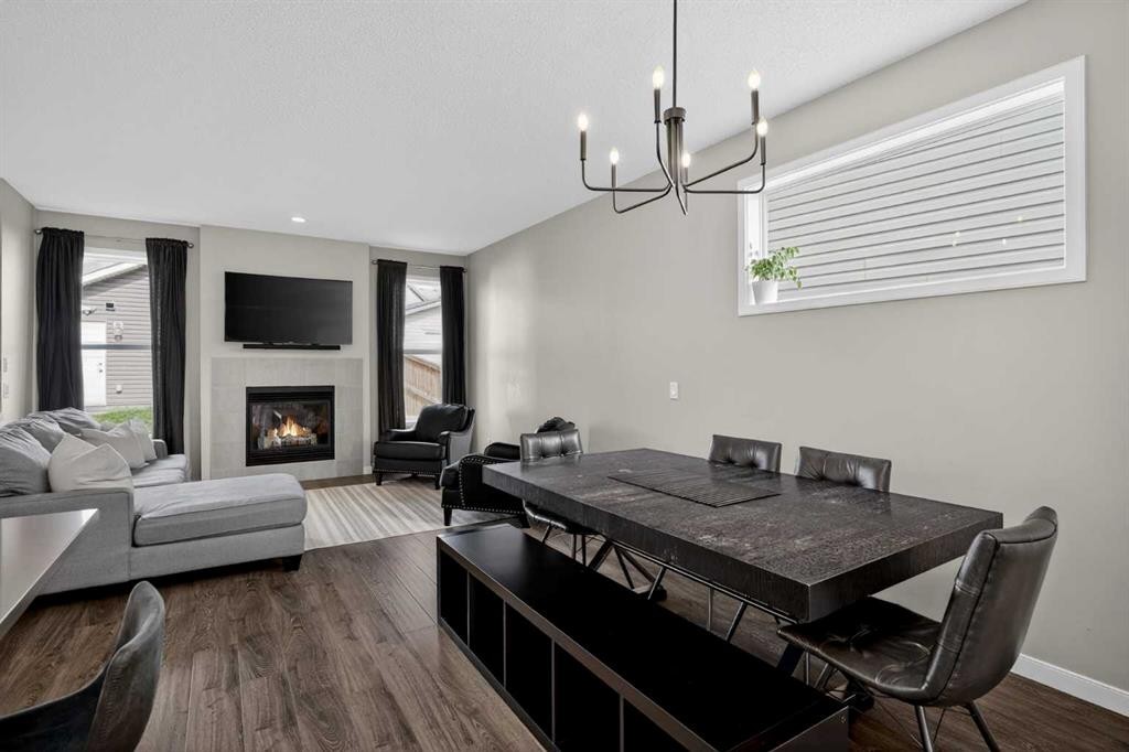 257 Cranford Park Se, Calgary, AB - Indoor Photo Showing Other Room With Fireplace