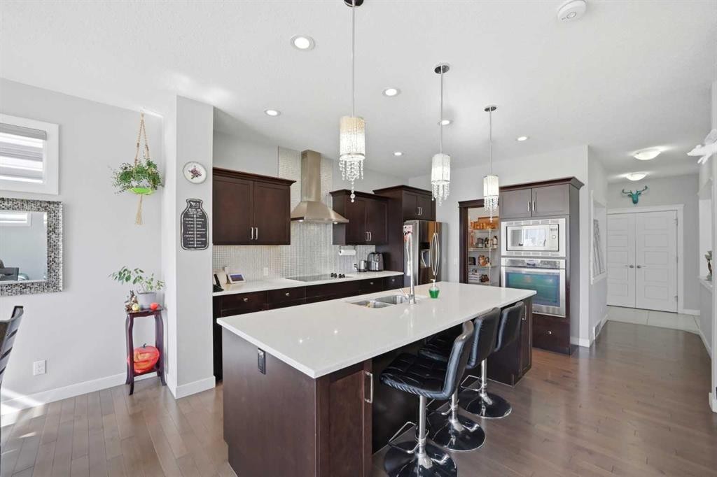 60 Redstone Grove Ne, Calgary, AB - Indoor Photo Showing Kitchen With Upgraded Kitchen