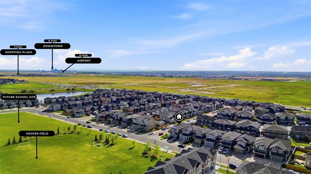 60 Redstone Grove Ne, Calgary, AB - Outdoor With View