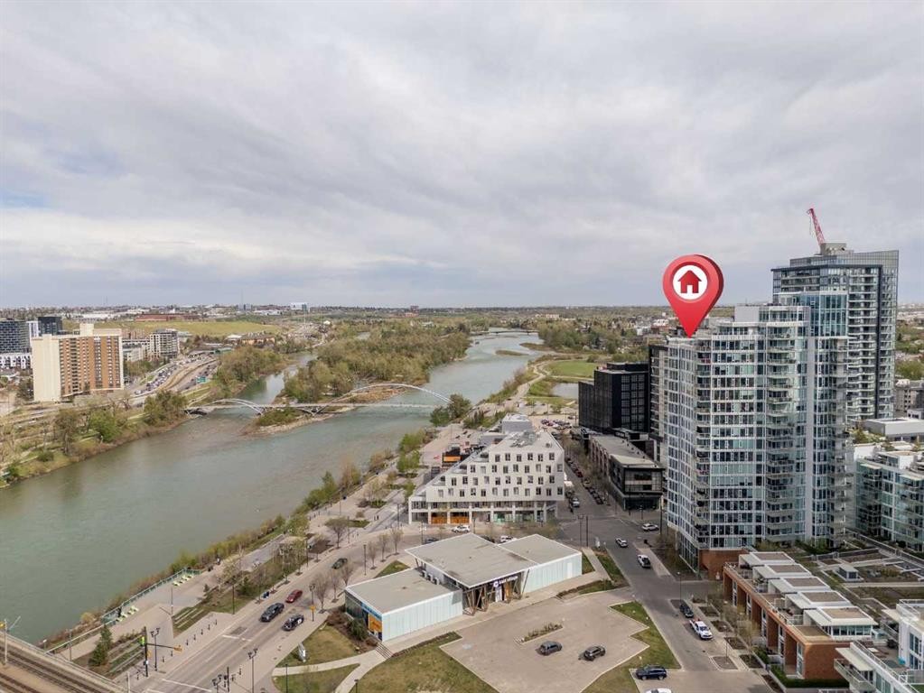 206-519 Riverfront Avenue Se, Calgary, AB - Outdoor With Body Of Water With View