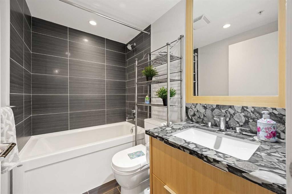 206-519 Riverfront Avenue Se, Calgary, AB - Indoor Photo Showing Bathroom