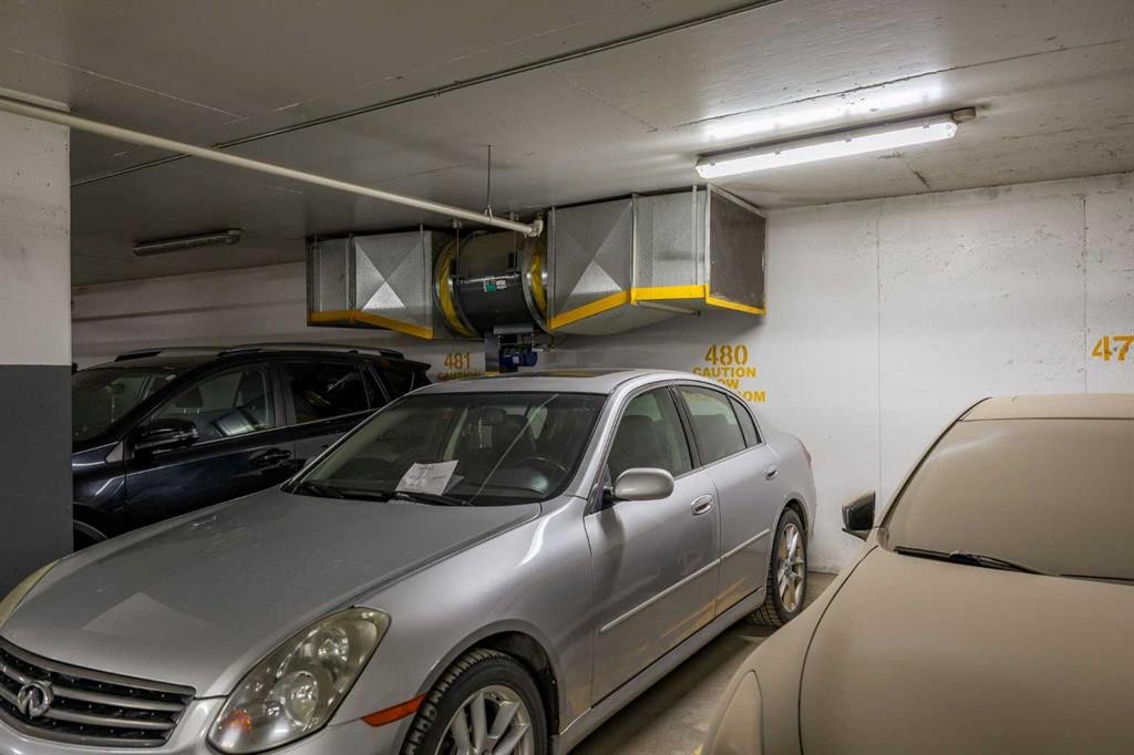 206-519 Riverfront Avenue Se, Calgary, AB - Indoor Photo Showing Garage