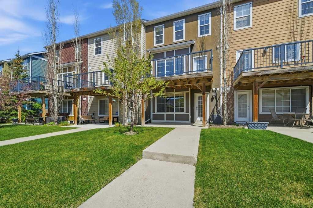 320 Rainbow Falls Drive, Chestermere, AB - Outdoor With Balcony With Facade