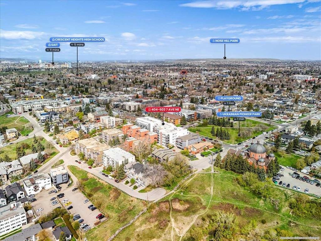 404-603 7 Avenue Ne, Calgary, AB - Outdoor With View