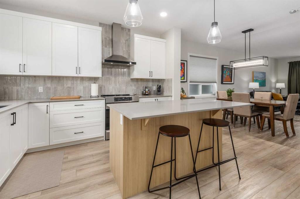 315 Wolf Creek Way Se, Calgary, AB - Indoor Photo Showing Kitchen With Upgraded Kitchen