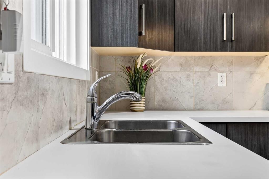 1540 Cornerstone Boulevard Ne, Calgary, AB - Indoor Photo Showing Kitchen With Double Sink