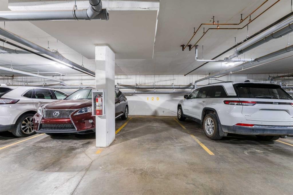 2410-42 Cranbrook Gardens Se, Calgary, AB - Indoor Photo Showing Garage