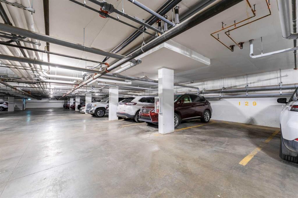 2410-42 Cranbrook Gardens Se, Calgary, AB - Indoor Photo Showing Garage