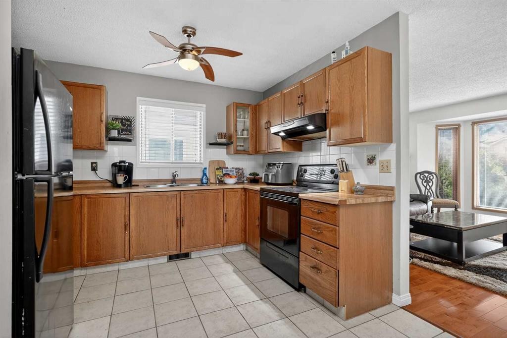 18 Martinview Crescent Ne, Calgary, AB - Indoor Photo Showing Kitchen With Double Sink