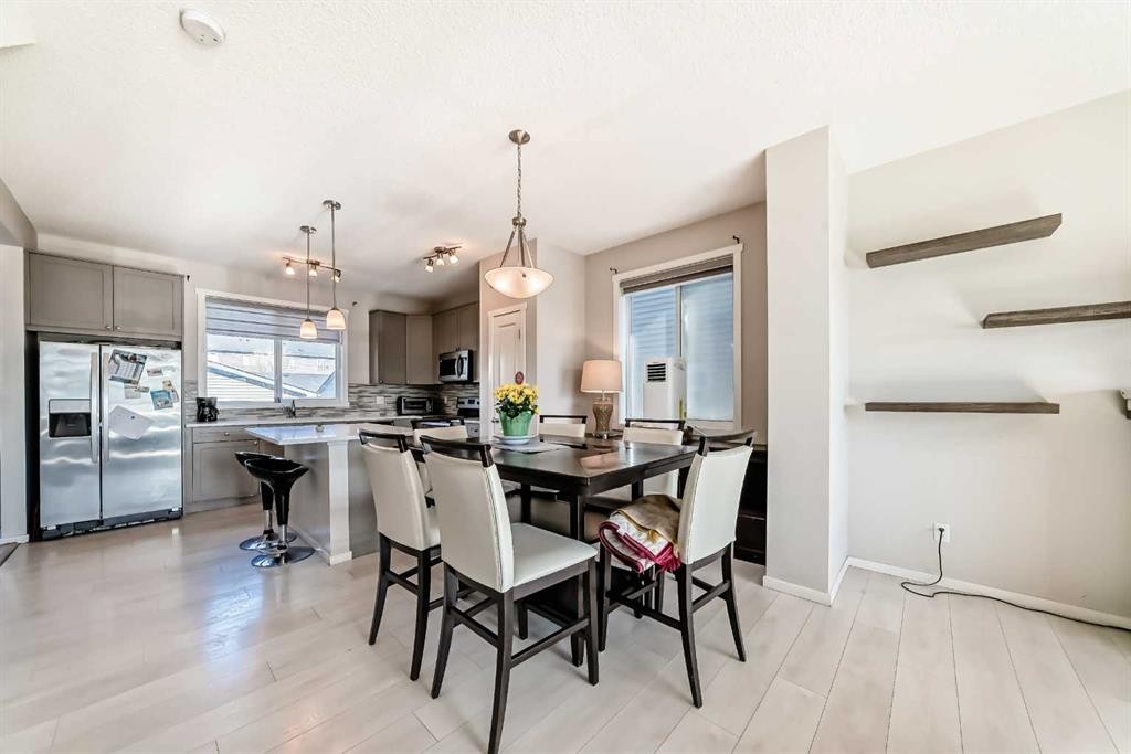 199 Savanna Parade Ne, Calgary, AB - Indoor Photo Showing Dining Room