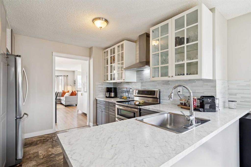 56 Riverbrook Road Se, Calgary, AB - Indoor Photo Showing Kitchen With Upgraded Kitchen