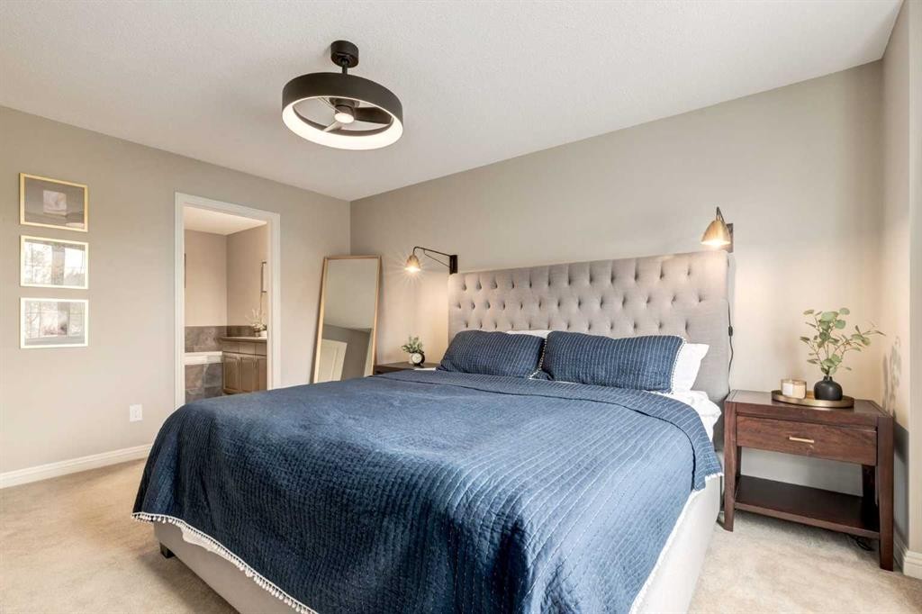 3117 Don Ethell Boulevard Sw, Calgary, AB - Indoor Photo Showing Bedroom