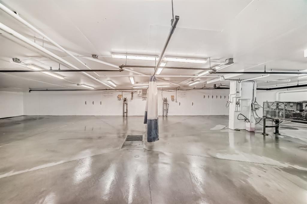 105-121 Quarry Way Se, Calgary, AB - Indoor Photo Showing Garage