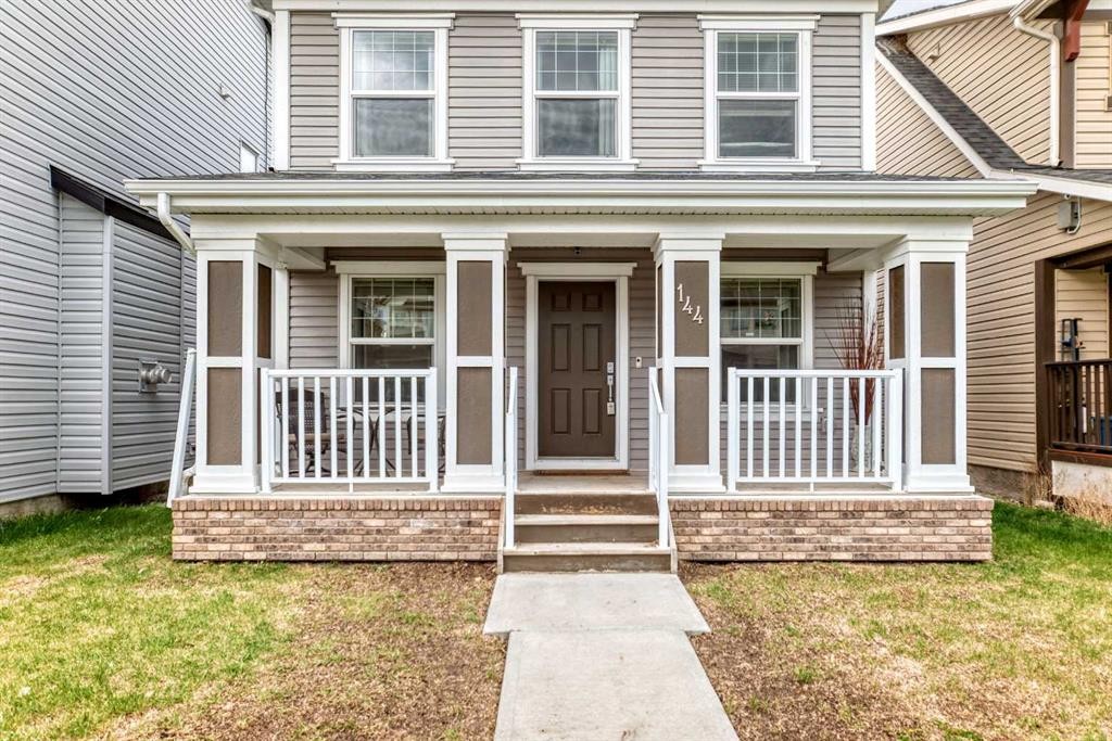 144 Copperpond Parade Se, Calgary, AB - Outdoor With Deck Patio Veranda With Facade
