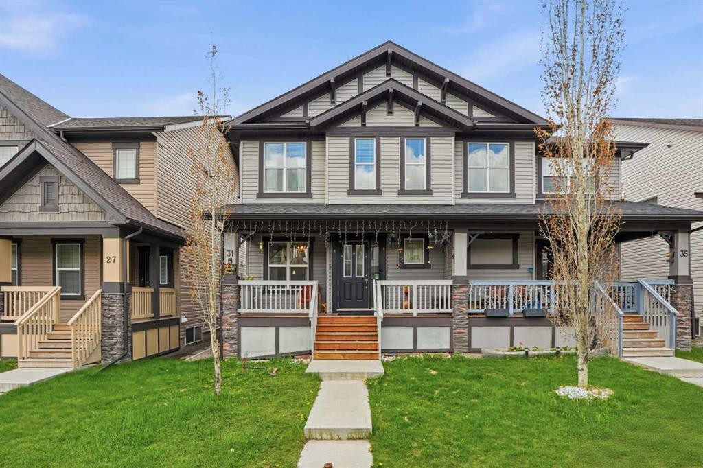 31 Skyview Ranch Lane Ne, Calgary, AB - Outdoor With Deck Patio Veranda With Facade