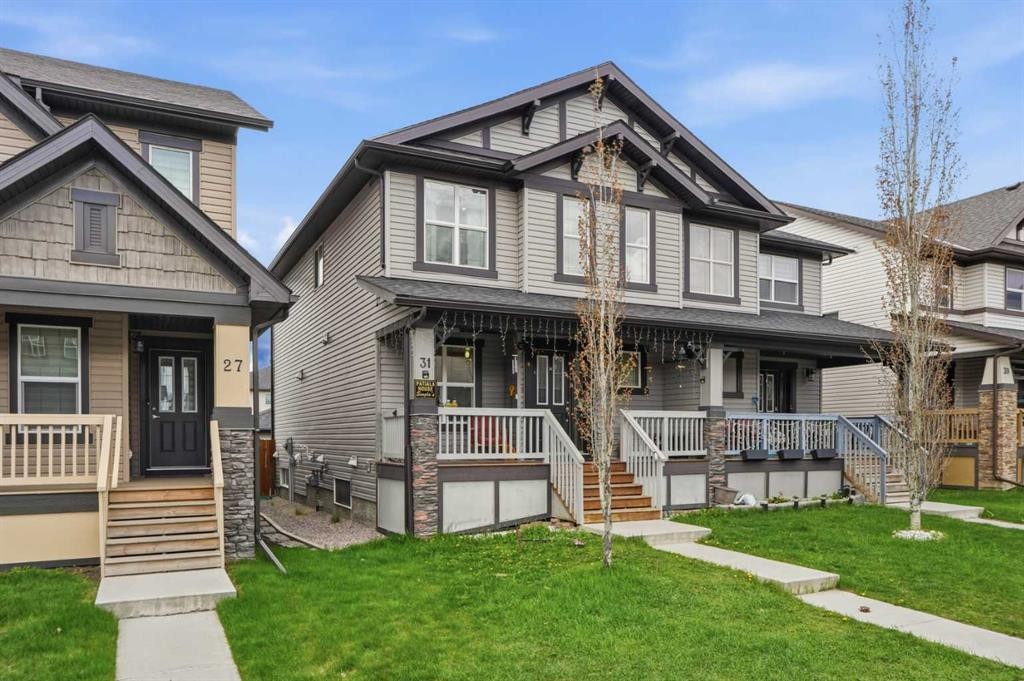 31 Skyview Ranch Lane Ne, Calgary, AB - Outdoor With Deck Patio Veranda With Facade