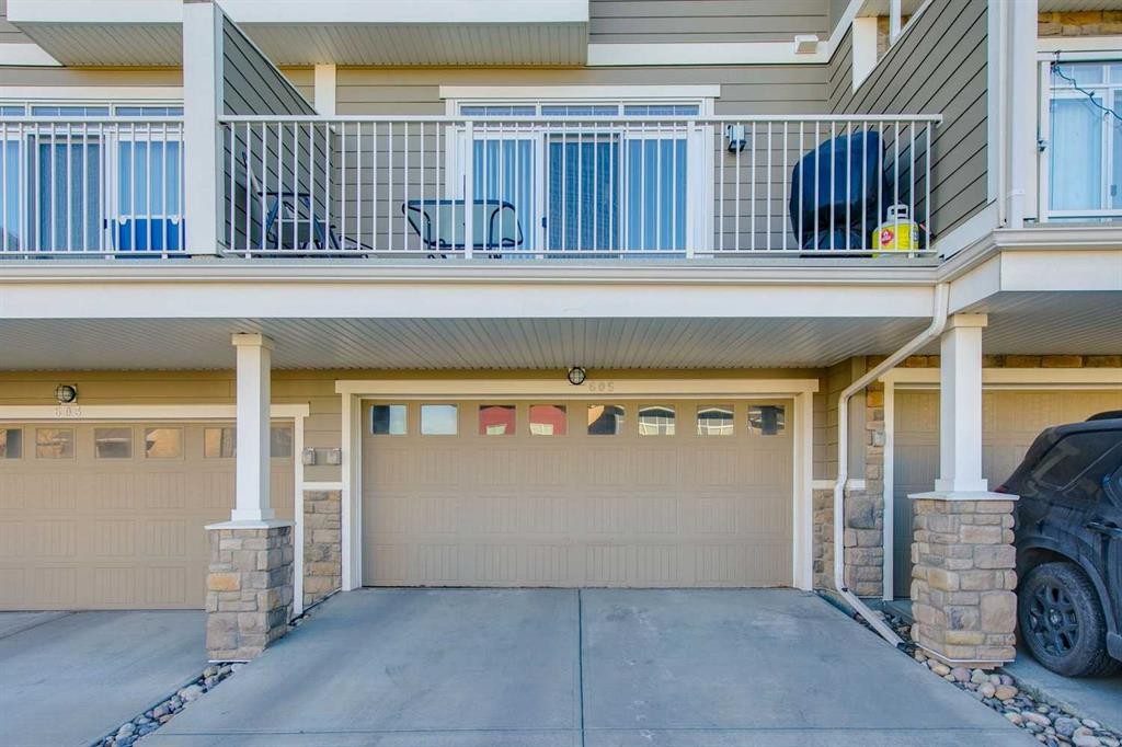 605 Evanston Manor Nw, Calgary, AB - Outdoor With Balcony With Exterior