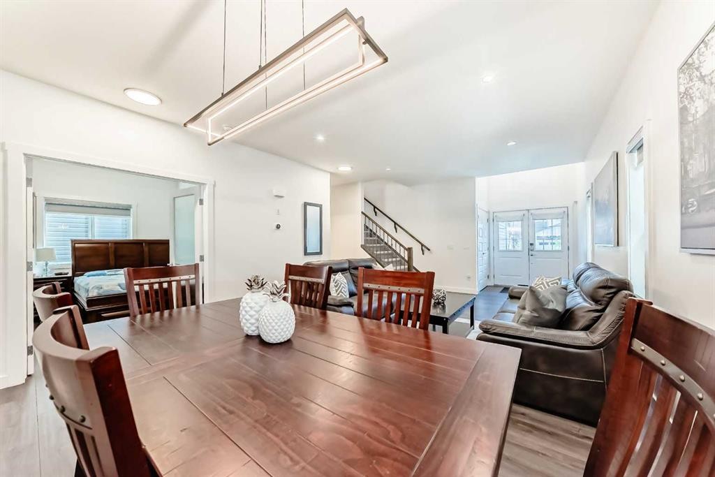 65 Saddlestone Green Ne, Calgary, AB - Indoor Photo Showing Dining Room