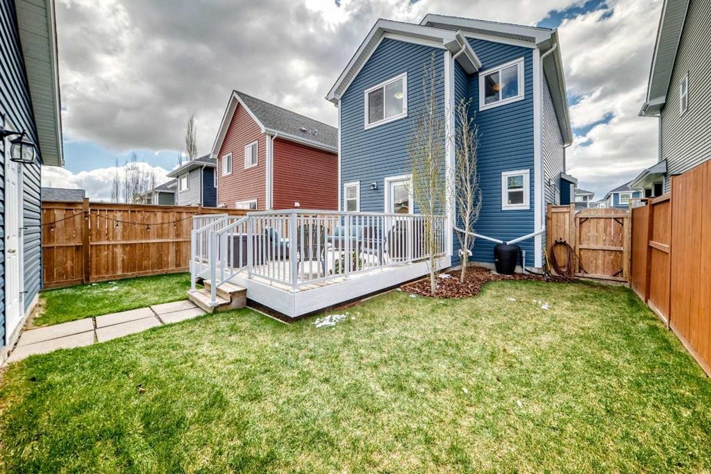 199 River Heights Green, Cochrane, AB - Outdoor With Deck Patio Veranda With Exterior