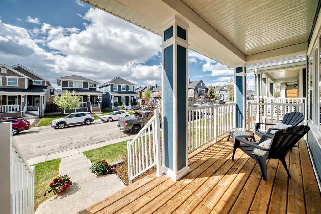 199 River Heights Green, Cochrane, AB - Outdoor With Deck Patio Veranda