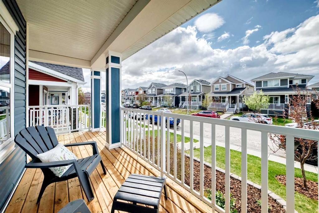 199 River Heights Green, Cochrane, AB - Outdoor With Deck Patio Veranda