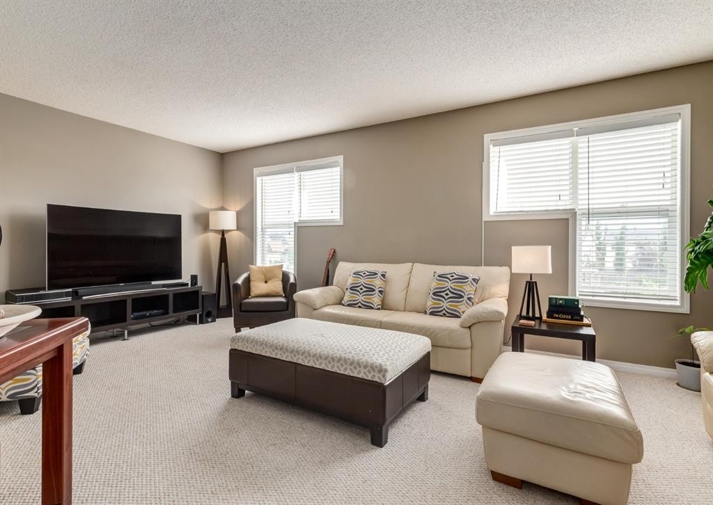 124 Copperfield Green Se, Calgary, AB - Indoor Photo Showing Living Room