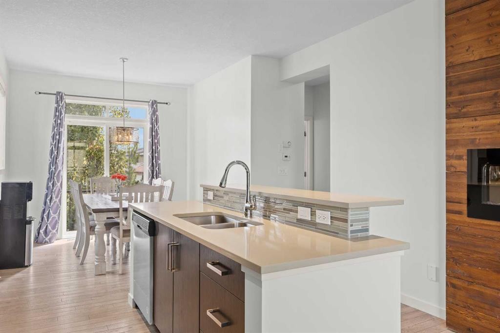 134 Walden Circle Se, Calgary, AB - Indoor Photo Showing Kitchen With Double Sink