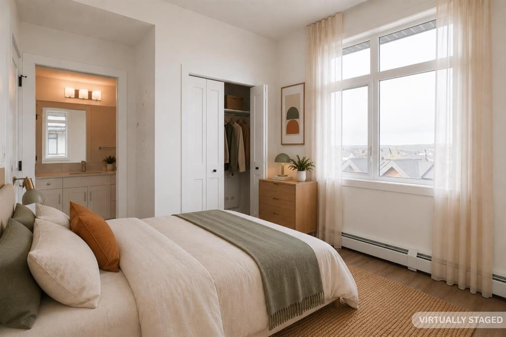 4403-200 Seton Circle Se, Calgary, AB - Indoor Photo Showing Bedroom