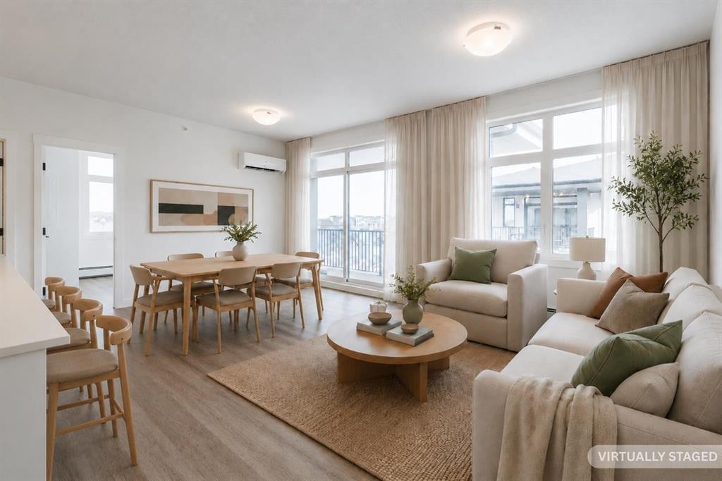 4403-200 Seton Circle Se, Calgary, AB - Indoor Photo Showing Living Room