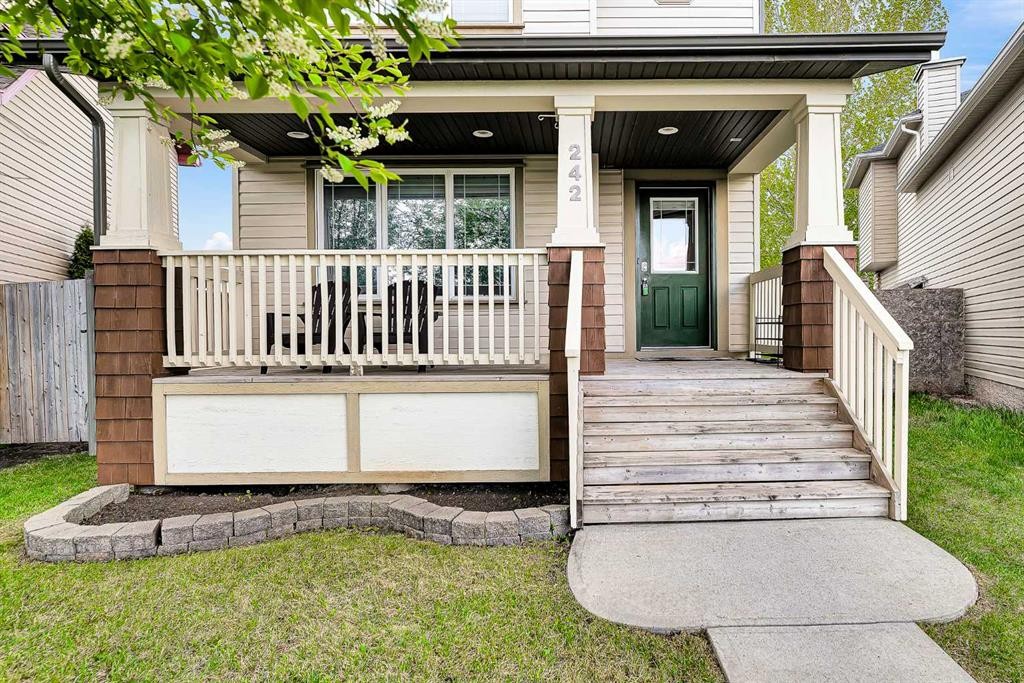 242 Copperstone Grove Se, Calgary, AB - Outdoor With Deck Patio Veranda