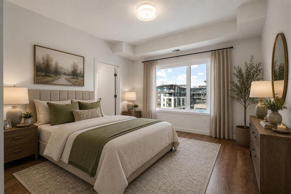 401-24 Mahogany Path Se, Calgary, AB - Indoor Photo Showing Bedroom