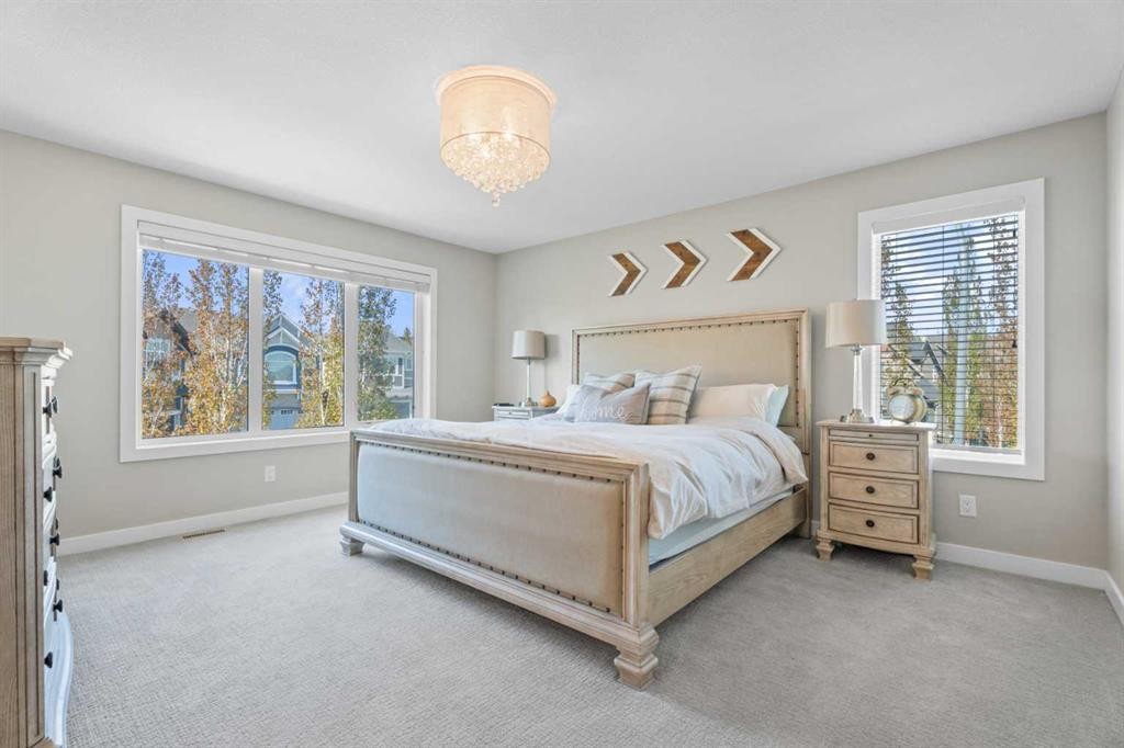 19 Masters Mews Se, Calgary, AB - Indoor Photo Showing Bedroom